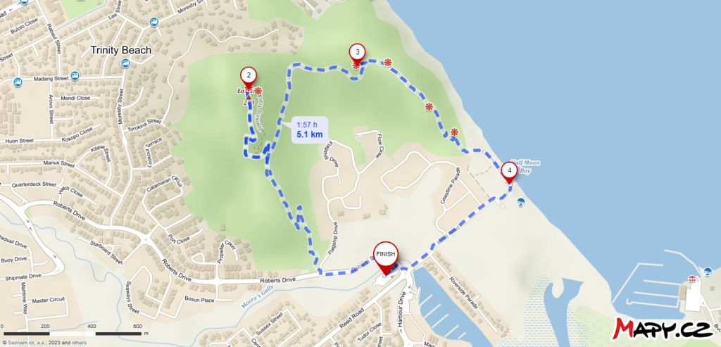 Earl Hill summit track map.