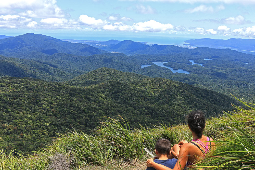 Sitting admiring the view at one of the lookouts on top of Kahlpahlim Rock.