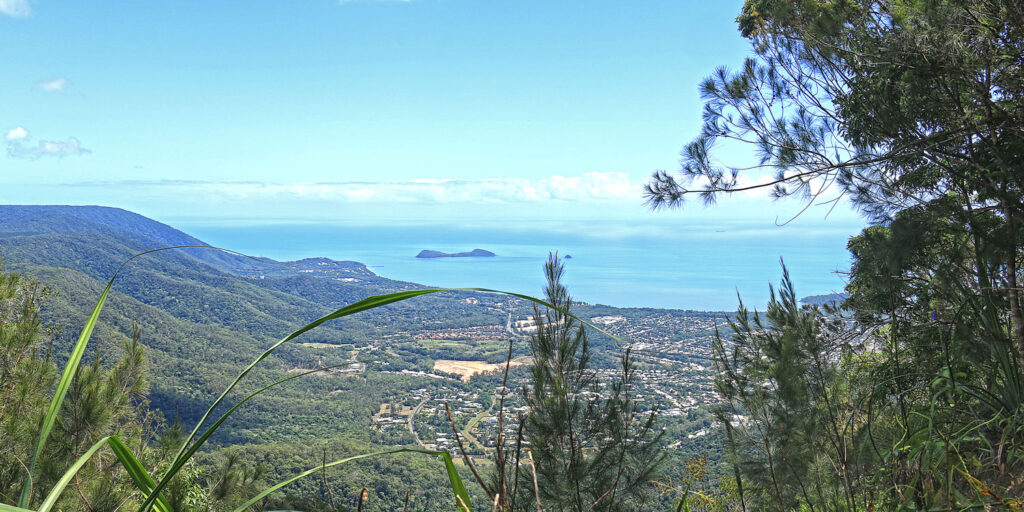 The view from the summit of Saddle Mountain in Cairns.